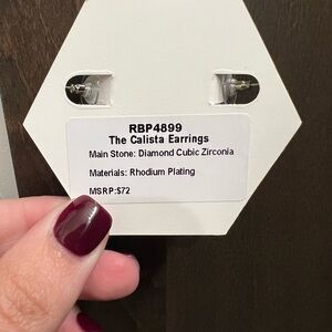 Bomb Party OG Hoop Earrings - Diamond Cubic Zirconia